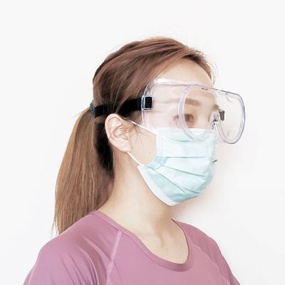 China Anti Dust 185*85*60mm GB14866:2006 Clear Medical Eye Goggles for sale