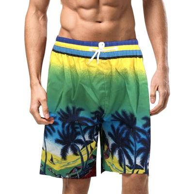 China Wholesale Mens Polyester Clothes Mens Ready Made Beach Shorts Swim Quick Dry With 2 Side Pockets for sale