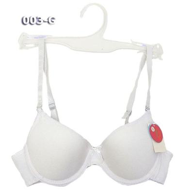 China Antibacterial ready made female normal white bras in stock for sale