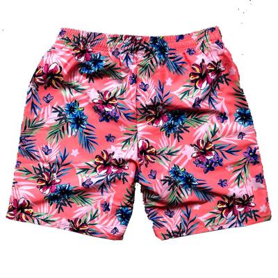 China Breathable Polyester Swim Men Beach Shorts With Mesh Inside And 2 Side Pockets for sale