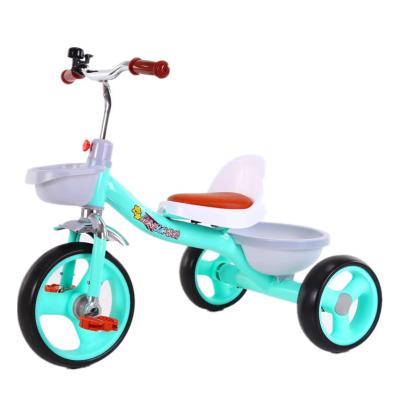 China 1-6 years old Children's soft seat simple tricycle 2-6 years old children's bicycle toy car for sale