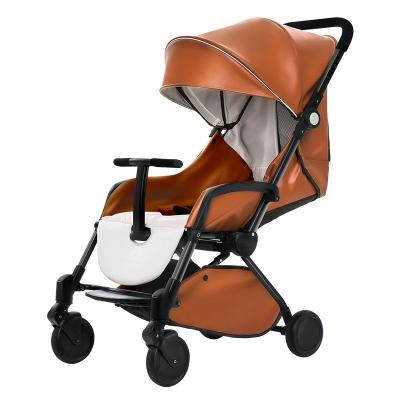 China 1-3 years old Portable folding for sitting and lying high view baby trolley with umbrella for sale