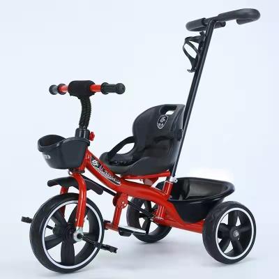 China 1-6 years old New metal frame PEV foam wheel children's tricycle bicycle baby stroller for sale