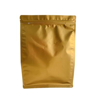 China Gold foil bag nut food packaging moisture proof zipper type self-supporting bag sale for sale