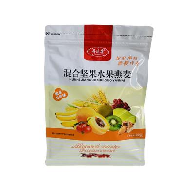 China Private Custom Type Nut Fruit Oatmeal Snack Maker Moisture Proof Mixed Zipper Bag for sale