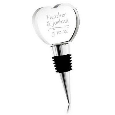 China Europe Fashion Crystal Heart-Shaped Bottle Wine Stoppers Wedding Gift for sale