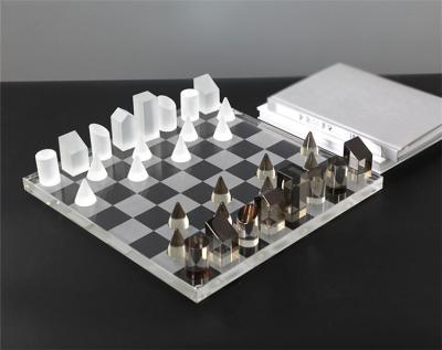 China Modern Europe home use chess board / Crystal Chess board /crystal craft gift for sale