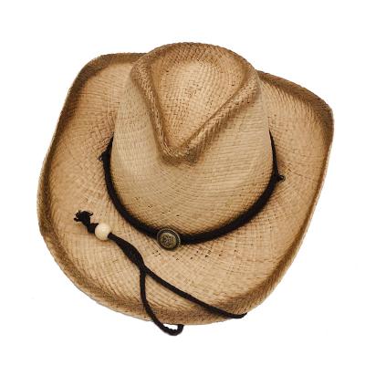 China High Quality Handwoven Character Lafite Cowboy Hat for sale