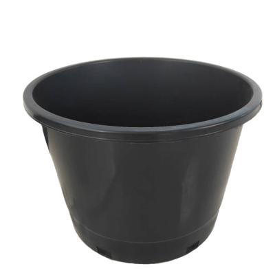 China Modern Large 10 Gallon Plant Pots Standard Flower Nursery Black Plastic Succulent Pot for sale