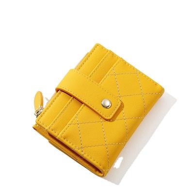 China TAOMICMIC Multi-card position ready to ship wholesale fashion latch 2 fold wallet women grab multi-color wallet clutch purse and coin wallet for sale