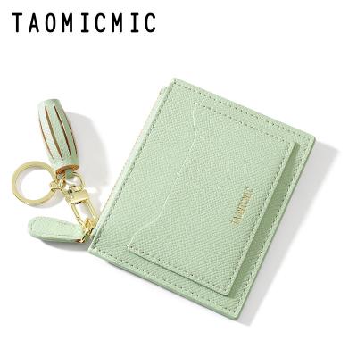 China Taomicmic News Tassel Wallet Mini Waterproof Creative Slim Cool Girls Small Short Purse With Zipper Key Chain Mini Coin Purse for sale