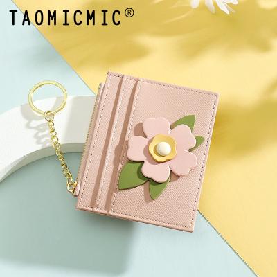 China Hodling TAOMICMIC Credit Card ID Holder PU Bank Card Case Leather Wallet Zipper Slim Organizer Wholesale Credit Card Holder Business Card Holder for sale