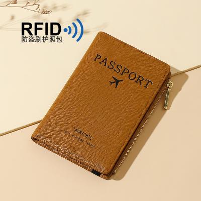 China Wholesale Fashion TAOMICMIC PU Passport Holder Wallet Cover Case Travel Multifunctional Leather Wallet RFID Blocking Factory Price for sale