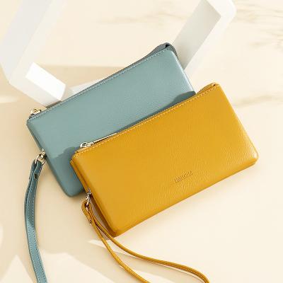 China TAOMICMIC Waterproof Ready To Ship Multifunctional Single Wrist Bag Clutch Wallet For Women Double Zipper Long Wallet For Women for sale