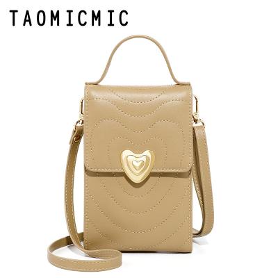 China Phone Holder Bag TAOMICMIC Heart Capacity Women Two Large Cross Customization - Body Bag Good Quality Youth Style Butterfly Link Phone Holder Bag for sale