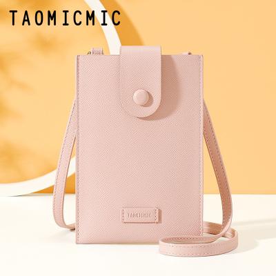 China Fashinable Taomicmic newest style ladies mini cross-body mobile phone shoulder bag high-end fresh simple soft bag for sale