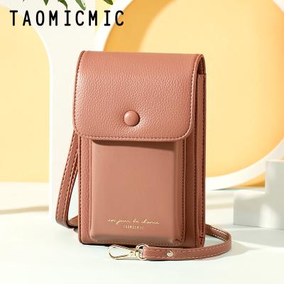 China New Taomicmic Women's Large Capacity Cross-body Durable Vertical Bag Lady Mini Single Shoulder Change Mobile Phone Bag for sale