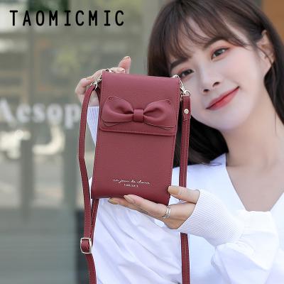 China TAOMICMIC Phone Holder Bag Ready To Ship Large Capacity Women Youth Butterfly Style Link Phone Holder Bag Two Cross Floors - Good Quality Body Bag for sale