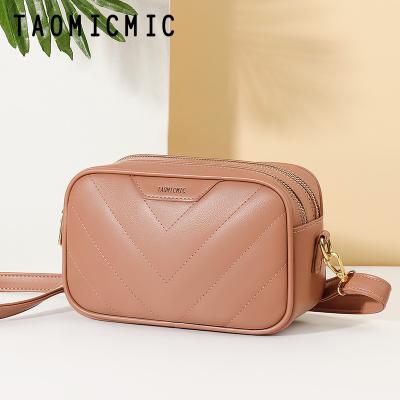 China Taomicmic PU Cross-body News Niche Design Small Shoulder Bag Durable Soft Korean Single Women Mini Shoulder Bag High End for sale