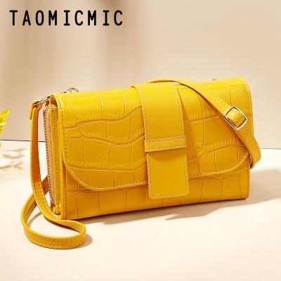 China PU Leather Taomicmic 2021 New Fashion Korean Women's Bag Trend Pattern Central Institute of Statistics Stone Lady Bag Cross Shoulder Bag for sale