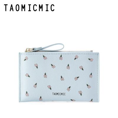 China Multi-Card POS TAOMICMIC Coin Purse Wholesale Custom Logo Flower Shaped Coin Purse Floral Print Wallet For Grill for sale