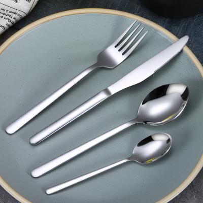 China Durable Customized Forks And Stainless Steel Knives Spoon Silverware Cutlery Set For Luxury Wedding Flatware Gift Set for sale