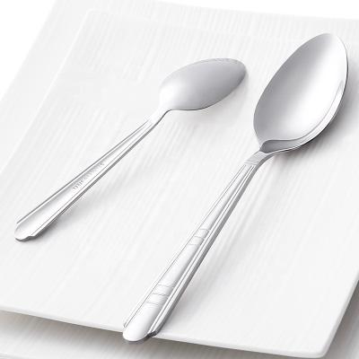 China Sustainable Dinnerware Set Knife Fork Spoon Stainless Steel Soup Spoon Flatware Set Stainless Steel Dinnerware For Restaurant Hotel for sale