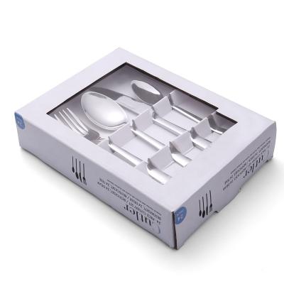 China Viable Factory Wholesale Flaware Stainless Steel Gold Plated Western Steak Cutlery Gift Box Set For Wedding Restaurant Hotel for sale