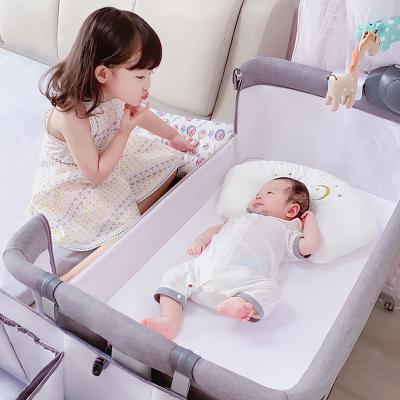 China Height is adjustable for multiple gears portable baby crib, soft baby rock sleeper, foldable crib for sale