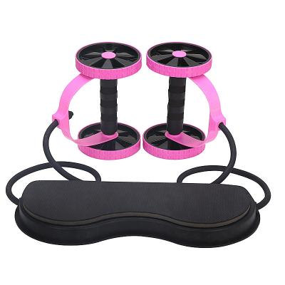 China 2021 Double Multifunctional Useful No Noise Multifunctional Body Shaping Healthy Ab Wheel Roller ABS Abdominal Wheel for sale