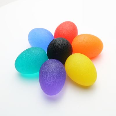 China Eco-Friendly/Cheap Silicone Hand Grip Ball Strengthener Egg Stress Ball Egg Ball Toys Finger Gripper Hand Exerciser for sale