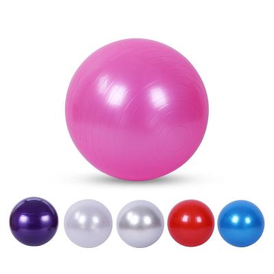 China Eco-Friendly Hot Selling Soft Yoga Ball Multiple Colors Yoga Ball With Pump 45cm/55cm/65cm/75cm/85cm Size Customization PVC Ball For Gym Yoga for sale