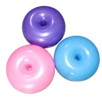 China PVC Factory Direct Sale Smooth Material Outdoor/Durable Foam Roller Yoga Ball Fitness Equipment Pilates Yoga Ball Donuts Yoga Ball Chair for sale