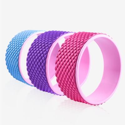 China Eco-friendly Inner EVA Yoga Wheel PP Tape EVA Outer Sports Yoga Wheel Cork Yoga Roller Pilates Accessories Water-proof/3D Point Massage Slimming Wheel for sale