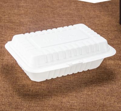 China Hot Sale Disposable Food Restaurant Disposable Clamshell To Go Lunch Food Meal Takeout Box With Plastic Packaging Boxes for sale