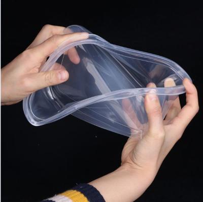 China Sustainable Round Black Transparent Disposable Plastic Takeout Food Container 300ml-3500ml With Lid for sale