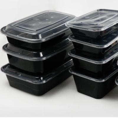 China High Quality Plastic Sustainable Disposable Food Container Microwavable Disposable Hot Food Container for sale