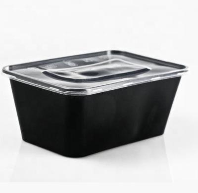 China Viable Hot Food Disposable Plastic Bento Lunch BoxTakeaway Customize Packing Box Use PP Microwave Rectangular Food Container With Lid for sale