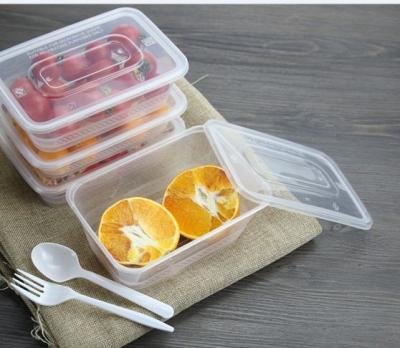 China 1000ml Safe Clear Cheap Disposable Plastic Microwave Food Container Fast Food Container Viable for sale