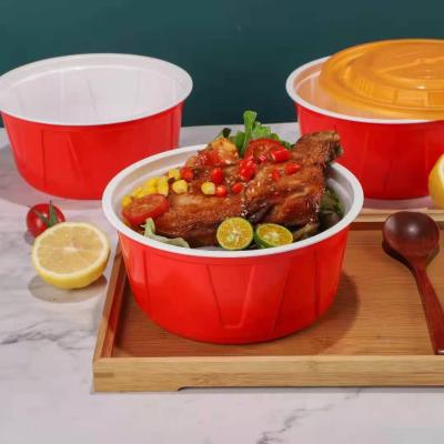 China 100% PP Microwaveable 16oz Takeout Soup Bowl Disposable Food Grade Plastic Bowls Packaging for sale