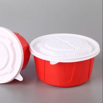 China Food Packaging Microwavable Plastic Eco Friendly Containers Round Bowl for sale