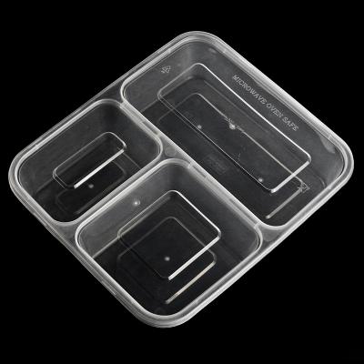 China Sustainable Hot Selling Microwavable Food Storage Meal Prep Plastic Food Containers for sale