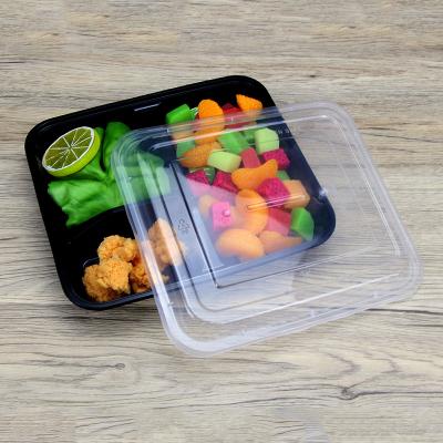 China Viable 5 Compartments Disposable Lunch Box Plastic Food Container Multiple Features for sale