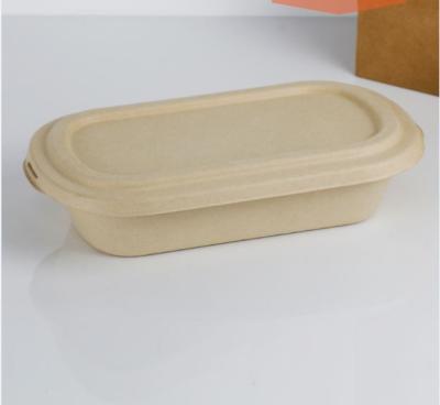 China Viable high quality disposable take away food packaging lunch pulp boxes disposable take away food packaging lunch pulp for sale