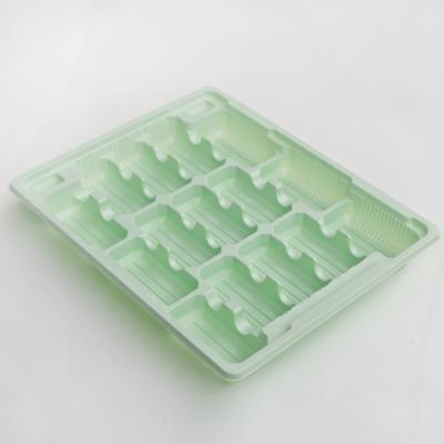 China Household Use 15 Compartments PP Disposable Plastic Frozen Food Serving Tray For Dumpling for sale