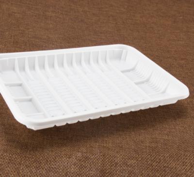 China Disposable White Plastic Pallet Disposable Food Tray by China Supplier for sale