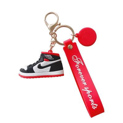 China Wholesale Custom Rainbow Rubber Soft Rubber Design PVC Key Chains Sneaker Soccer Teams Outdoor Men Logo Key Chain for sale