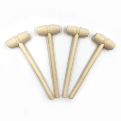 China Europe Candy Chocolate Mold For Wooden Mallet Pounding Educational Toy Lobster Seafood Mini Natural Wooden Hammers Hammer Crab for sale