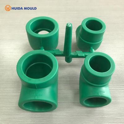 China Plastic Injection Pipe Fitting Plastic Mold PPR 4 Cavity Plastic Pipe Family Fitting Mold for sale