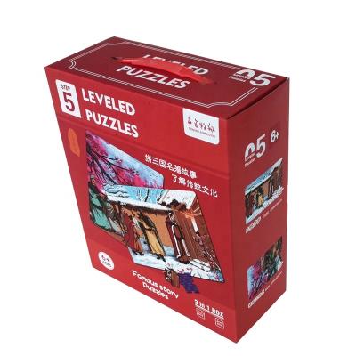 China paper & Cardboard Best Selling 5 Step Story Puzzles CMYK Printing Paper Card 200 Piece Jigsaw Puzzle Box for sale